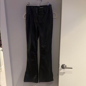 Women’s Free People Leather Black Pants